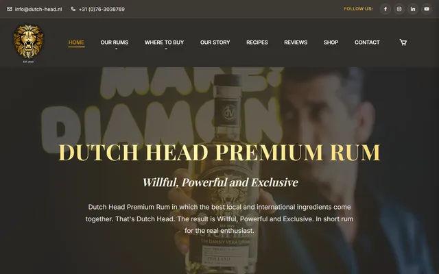 Schermafbeelding van Dutch Head op dutch-head.nl